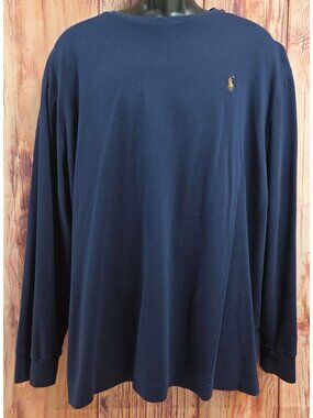 Polo Ralph Lauren Mens Navy Long Sleeve T-Shirt XL Classic Fit